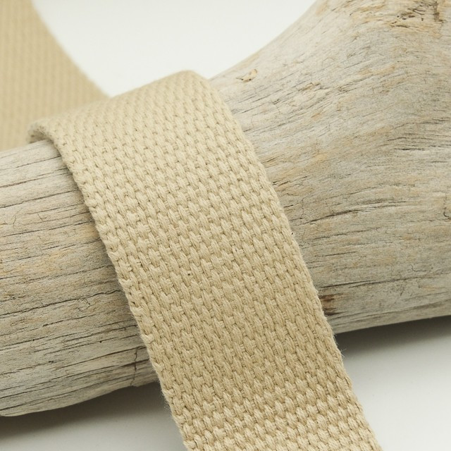 40mm Beige Cotton Strap - Maison Klem